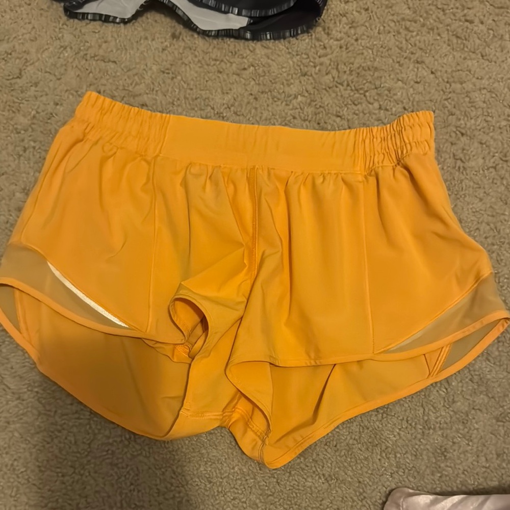 Women's Yellow Athletic Shorts